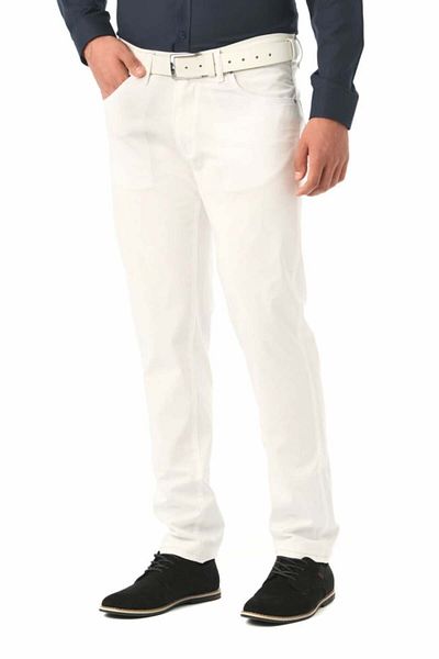 Forzaa Men's slim pants, Forza, white