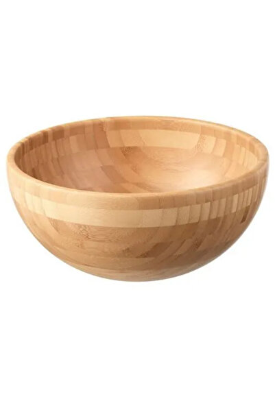 IKEA Premium Ürün Kaliteli Ürün Dayanıklı Modern Tasarım Şık Görünüm 28 Cm Bambu Servis Kasesi