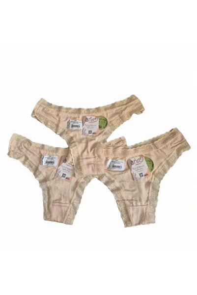 Anıt 3'lü Ten Bamboo Kadın Lycralı Tanga Külot