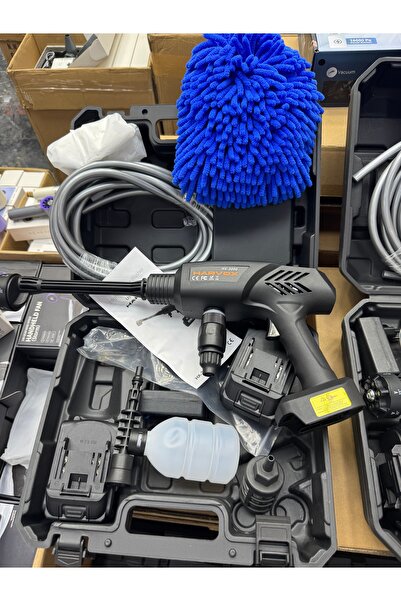 asfteknoloji HX-3000 290Psi Tanzikli 21V Çift Bataryalı Araç Yıkama Tabancası