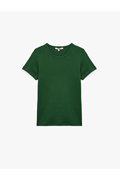 Koton Cotton Short Sleeve Crew Neck Basic T-Shirt