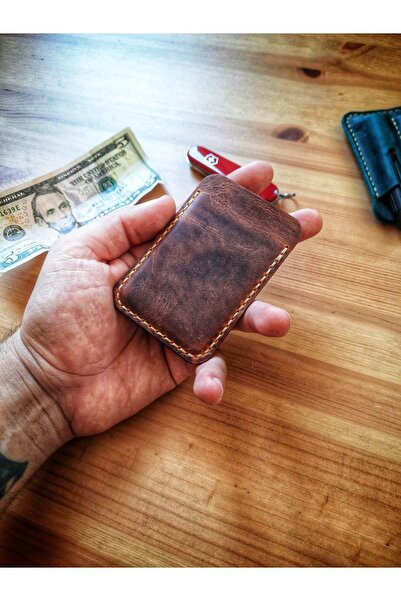 Derici Amca ..One Shot..Genuine Leather Minimal Card Holder