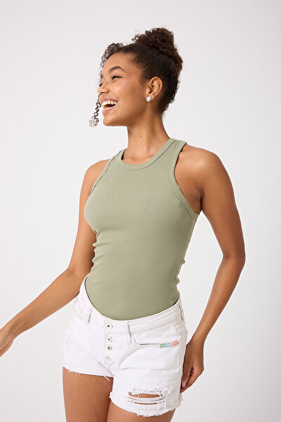 MrrMajestic Halter Collar Rambo Camisole Women's T-Shirt - Single Package -