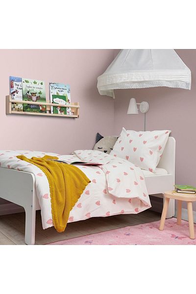 IKEA Elastic White-Pink 150X200/50X60 cm Children's Duvet Cover Set White Fade Resistant