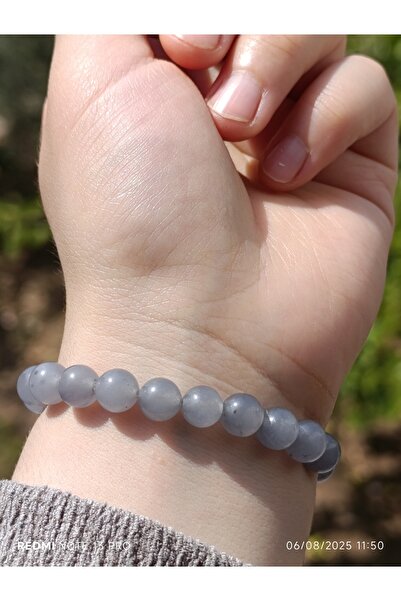 ttasdevri Gray Quartz Natural Stone Women's and Men's Bracelet