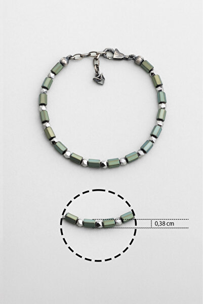 So CHIC... Hematit Stili Erkek Gümüş Bileklik