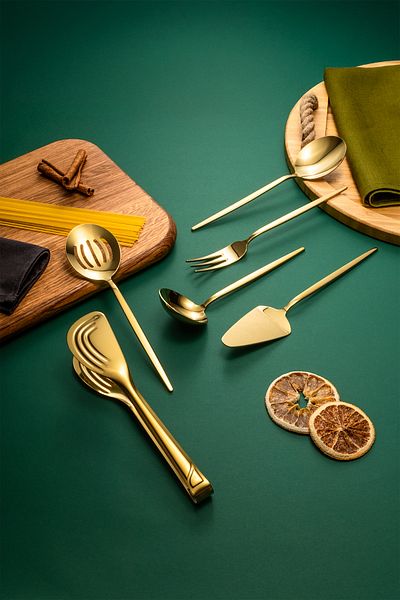 Fecra Luxe Gold 6 Piece Service Set