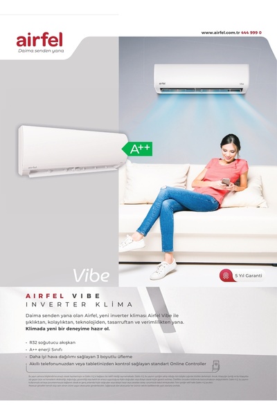 Airfel Klima Wifi Özellikli - LRXQ35A-LTXQ35A 12.000 BTU - A+ + -