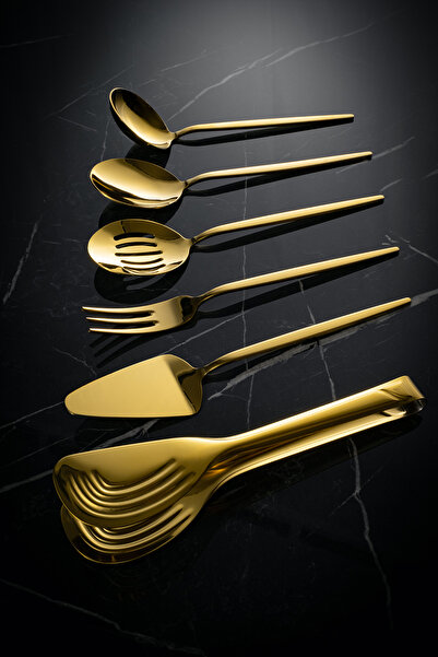 Fecra Luxe Gold 6 Piece Service Set