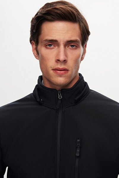 D'S Damat Ds Damat Slim Fit sötétkék búvárkabát levehető kapucnival és polár belsővel