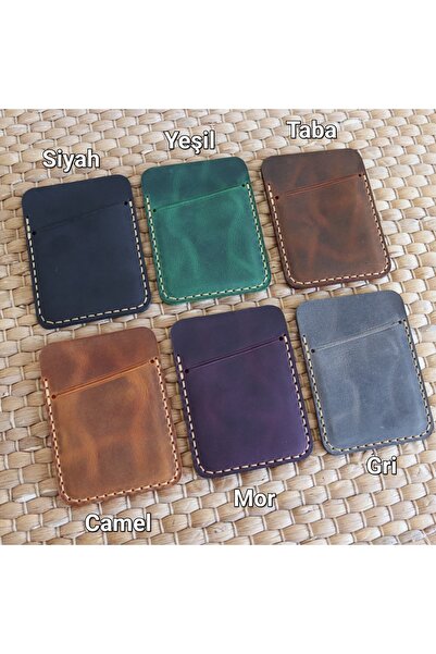 Derici Amca ..One Shot..Genuine Leather Minimal Card Holder