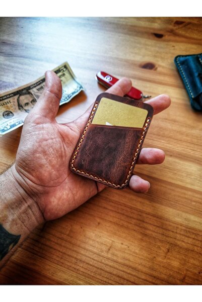 Derici Amca ..One Shot..Genuine Leather Minimal Card Holder