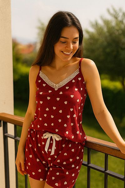 Lady Queen Milan Lace Shorts Pajama Suit