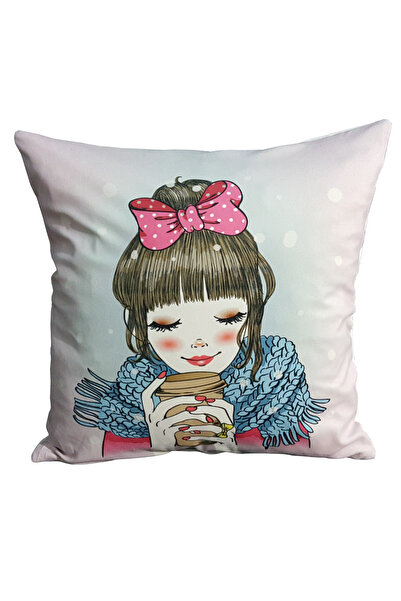 Mrs.Gugar فتاة تشرب القهوة رمي وسادة القضية