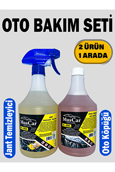 Oto Bakım Seti – Jant Temizleyici + Cilalı Fırçasız Oto Köpüğü