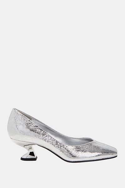 Katy Perry Laterr Pump Women's Silver Heeled Shoes