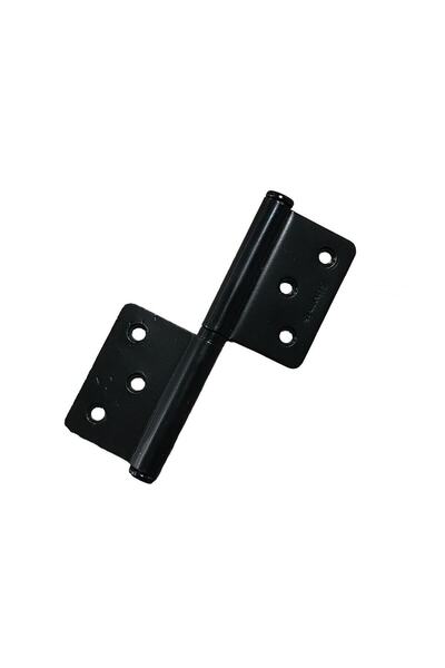 EYM مفصل باب Güven IS من الفولاذ غير الاتجاهي مقاس 12 سم باللون الأسود غير اللامع