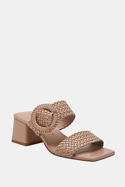Katy Perry Gemm Woven Brown Women's Heeled Slippers