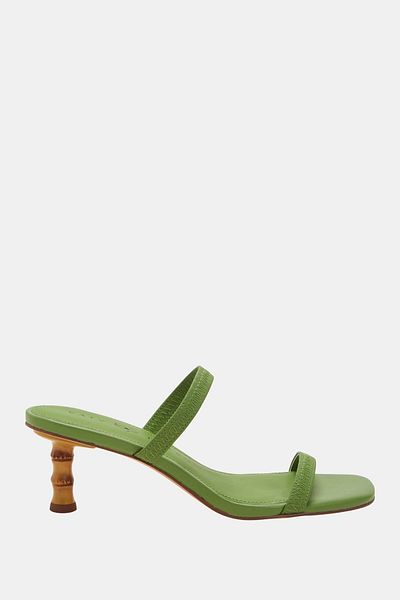 Katy Perry Leilei Women's Green Heeled Slippers
