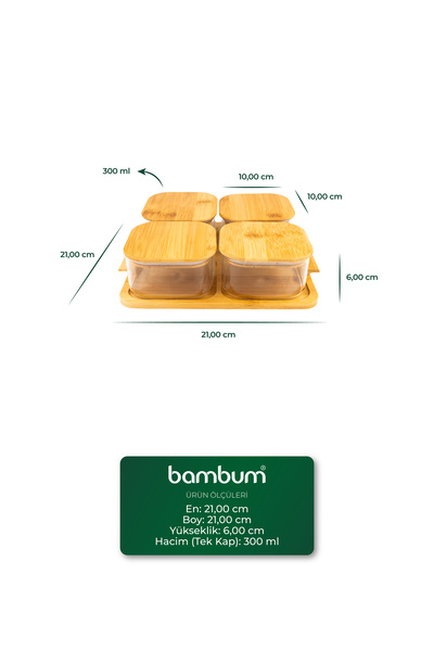 Bambum Penta 4-Piece Breakfast Set