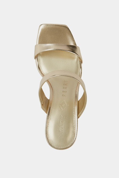 Katy Perry The Maritime Double Striped Women's Gold Heeled Slippers