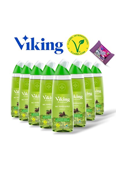 Viking Premium 8 Adet Şeker Çamı WC Temizleyici + Magic Sünger