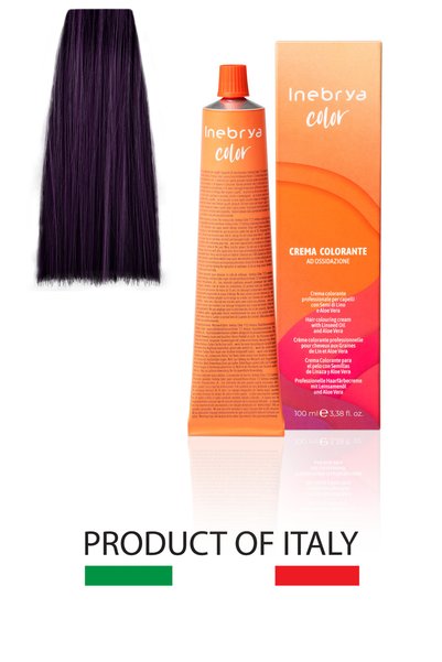 Inebrya Color Profesyonel Saç Boyası 5/20 – Mor Kiraz Açık Kahve 100 ml