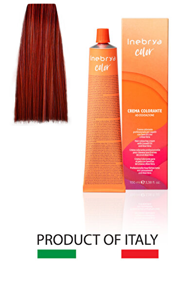Inebrya Color Profesyonel Saç Boyası 8/66F – Açık Sarı Kızıl Ateş 100 ml Chat...