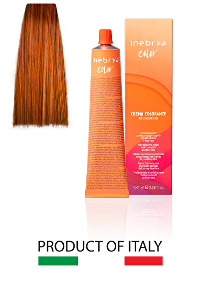 Inebrya Color Profesyonel Saç Boyası 8/44 – Açık Sarı Yoğun Bakır 100 ml