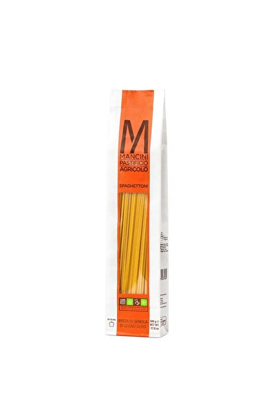 Mancını Pastıfıcolo Agrıcolo Spaghettonı Sade Kalın Uzun Makarna 500 GR