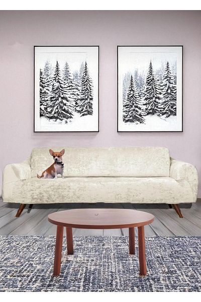 probak 3-Seater Sofa Cover with Velvet Rubber |   Sofa Cover |   Sofa Bed Cover Case