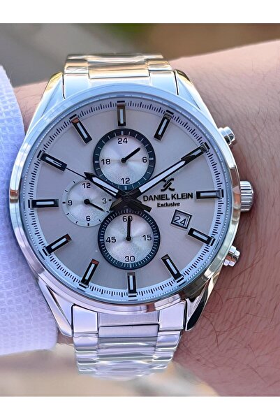 Daniel Klein Special Leather Boxed Steel Cord Internal Functions Active 3 Atm Water Resistant Men's Wrist Watch