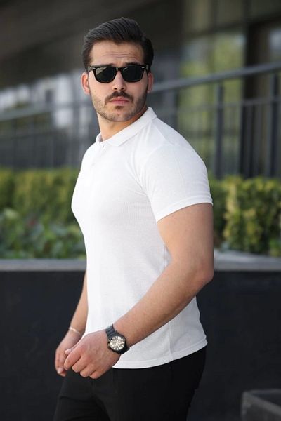 Silerra Men's Short Sleeve Collared T-Shirt
