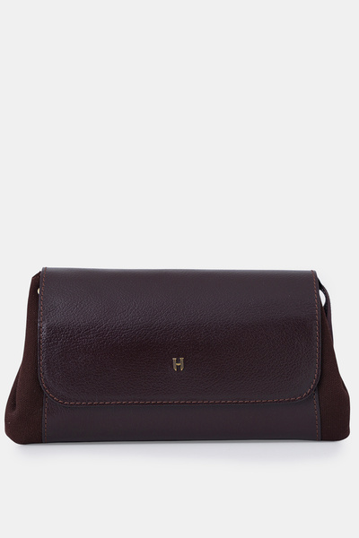 HELMBROOK Connel Hakiki Deri Unisex Kapaklı Küçük El Çantası