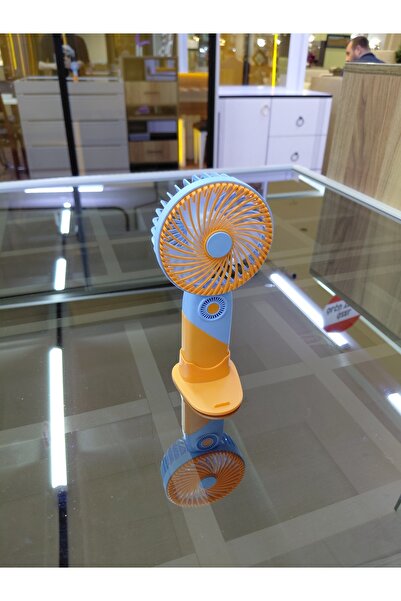 TeknoClass Telefon Tutuculu Standlı El Fanı Vantilatör Taşınabilir Şarjlı Mini Fan El Masa üstü Soğutucu Fan