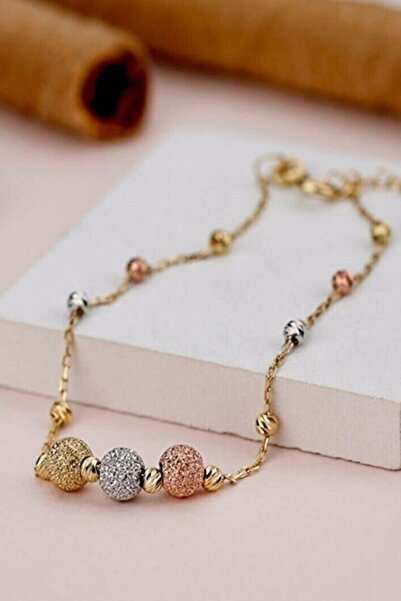 Silvano Jewelry 925 Ayar 3 Renkli Dorika Gümüş Bileklik