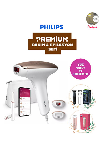 Philips Yüz, Vücüt ve Hassas Bölge Bakım & Lazer Epilasyon Seti, Tüy alma, Ka...