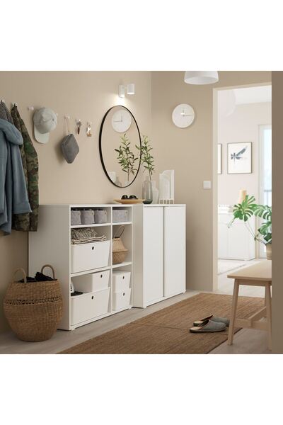 IKEA dolap, beyaz, 190x47x90 cm