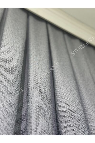 Storlant Puffy Gravel Light Gray Patterned Linen Background Curtain L Product Frequently Pleated L Accessory Gifted L Single Wing