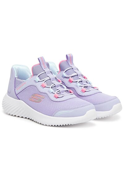 SKECHERS Bounder Slip-İns Simle Cute 303585L Ortopedik Çocuk Spor Ayakkabı LİLA