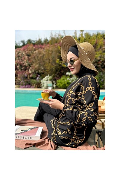 Moodbasic ملابس سباحة نسائية جديدة بسلسلة ذهبية SW36.267