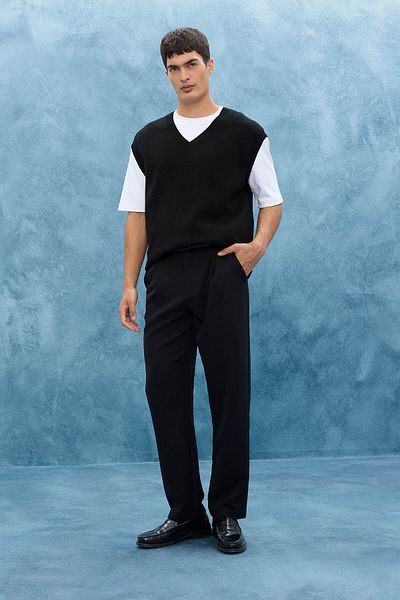 DeFacto Standard Fit V-Neck Sweater Sweater F4999Ax25Au