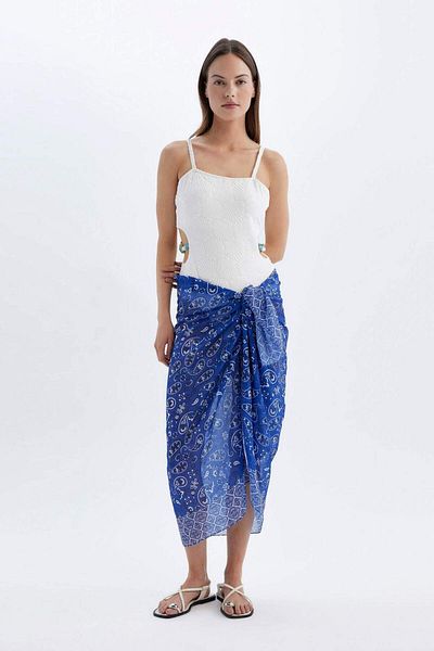DeFacto Be in Love Patterned Regular Fit Beachwear - D2745AXNS