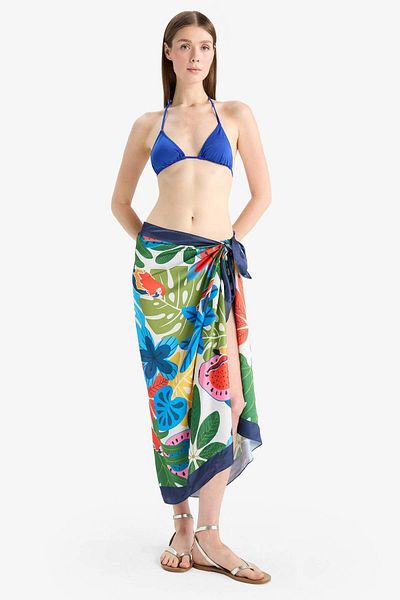 DeFacto Patterned Satin Pareo F1463Axns