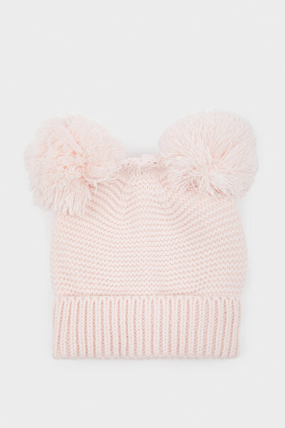DeFacto Kız Bebek Ponpon Kulaklı Örgü Bere C8164A524WN