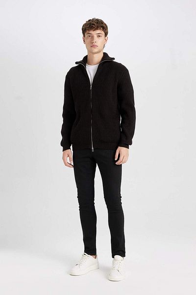 DeFacto Standard Fit Turtleneck Cardigan C9014Ax24Au