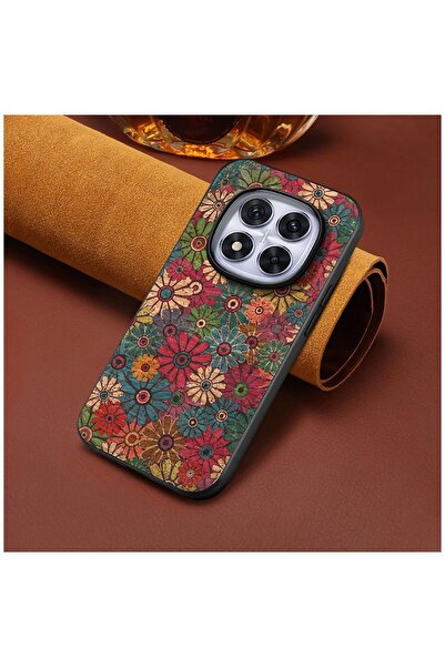 Zebana Xiaomi Redmi Note 14 Pro Uyumlu Kılıf Zebana Vintage Kumaş Kılıf Desen 2