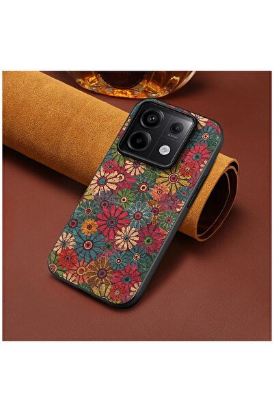 Zebana Xiaomi Redmi Note 13 Pro 4G Uyumlu Kılıf Zebana Vintage Kumaş Kılıf De...