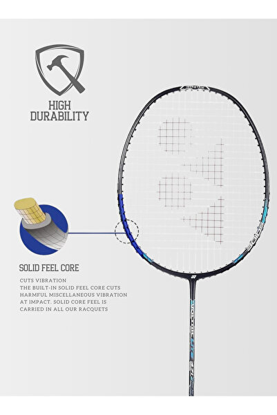 YONEX AstroxLite 47i Graphite Strung Badminton Racket | Racket Cover | 77gms | 30lbs String Tension |Black