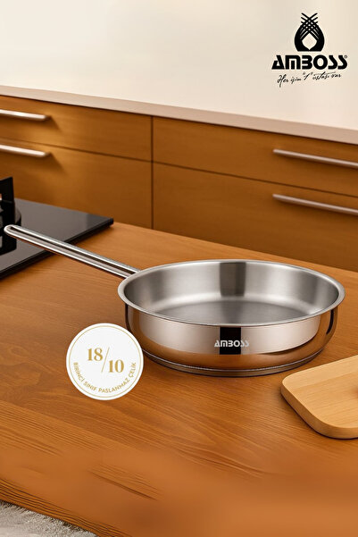 Amboss Saphıre Paslanmaz Çelik Kapaksız Çelik Tava 24x06